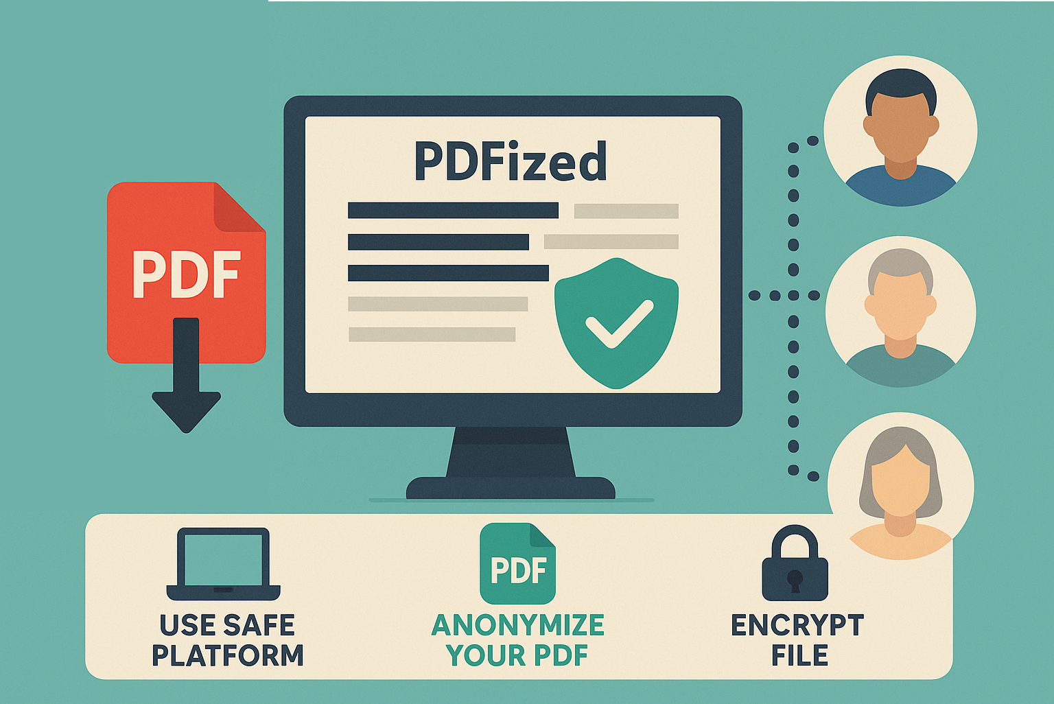 Secure document sharing with encryption and access controls