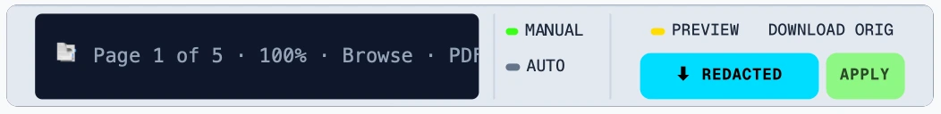 Control tray in stale state with an Apply button